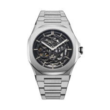 D1 Milano D1-SKBJ10 – Skeleton Automatic Silver Bracelet